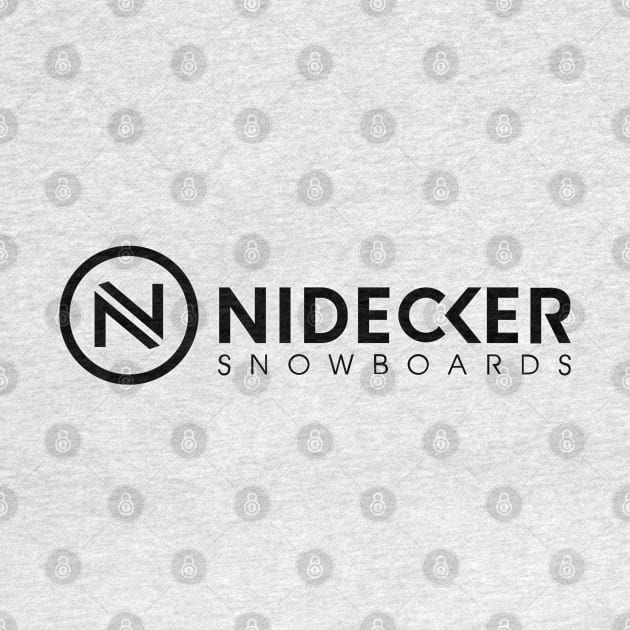 Nidecker 02 Black Snowboard Sticker Brand | Burton Nitro Capita by susugroo